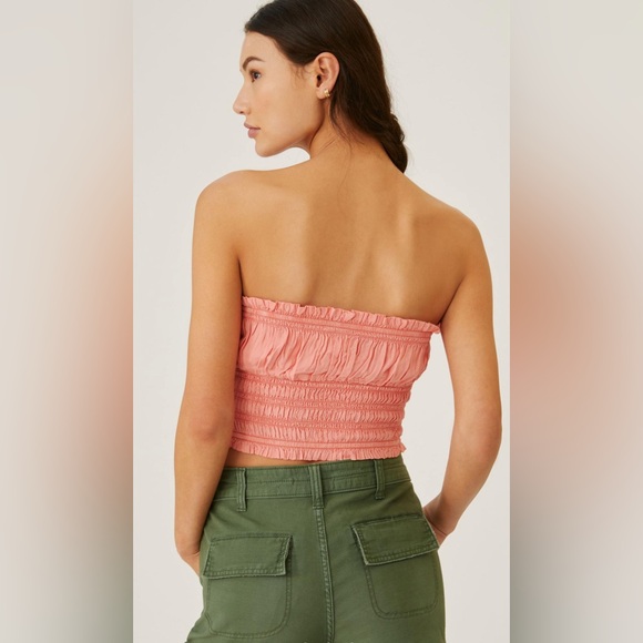 Anthropologie Pilcro Ruffled Tube Top - Picture 2 of 6